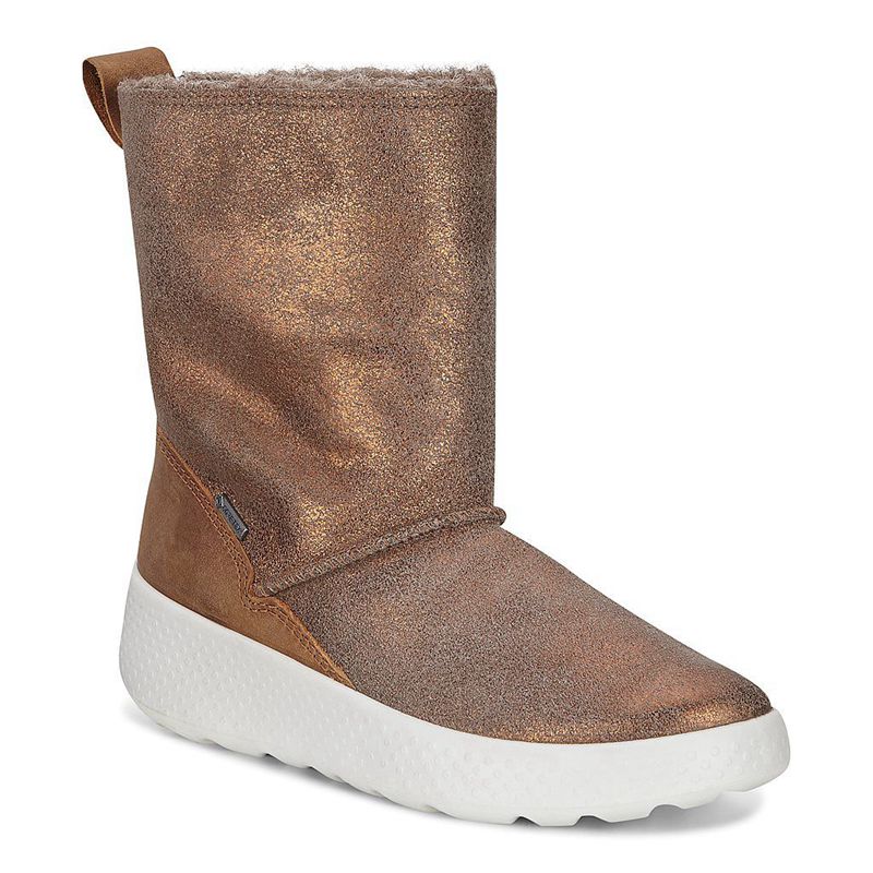 Botas Ecco Ukiuk Para Niños,Marrones,317692-MRK